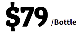 $69 per bottle